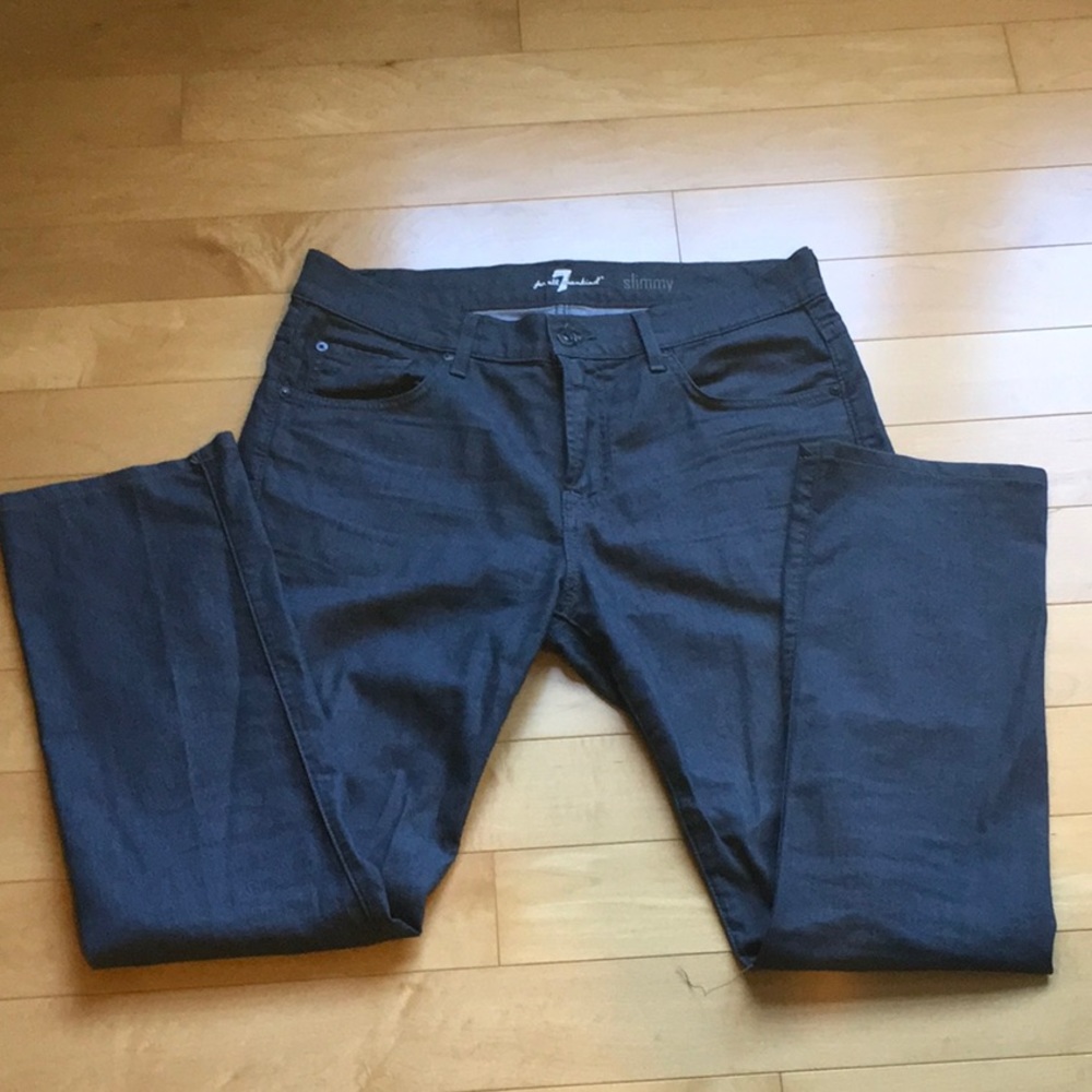 7 for all mankind gray jeans